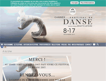Tablet Screenshot of festivaldedanse-cannes.com